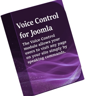 Voice Control For Joomla